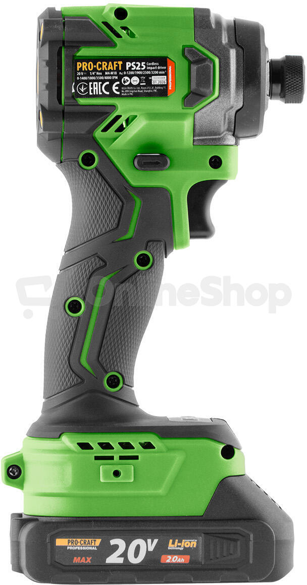 Aku rázový utahovák Procraft PS25 / PS25-1B-C