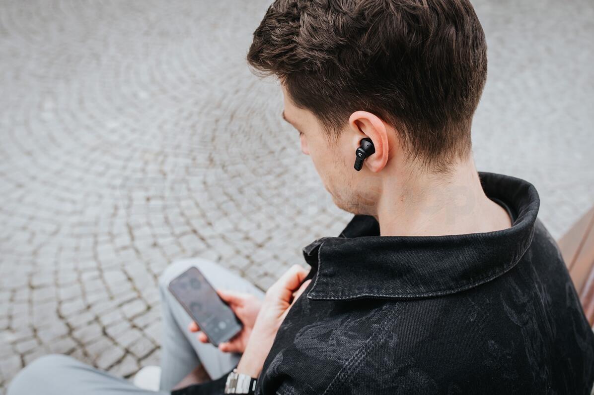 Concept Bezdrátová sluchátka SoundJoy True Wireless TW8010 black