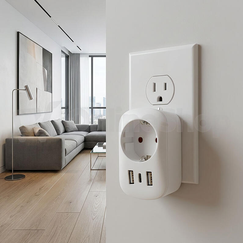 Cestovní adaptér Solight s USB A+C 20W PD do Velké Británie, typ G