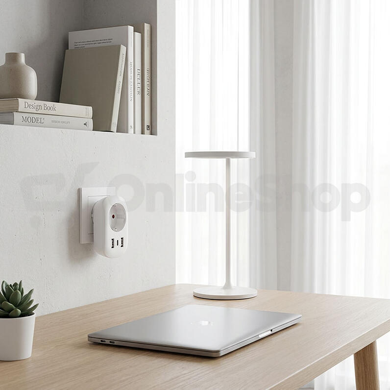 Cestovní adaptér Solight s USB A+C 20W PD do Spojených států, typ B