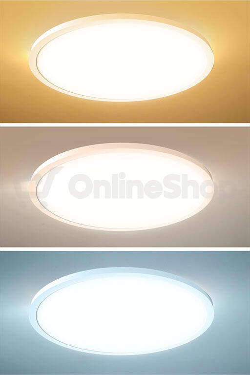 Solight LED stropní osvětlení kulaté, 48W, 4800lm, 3CCT, UGR