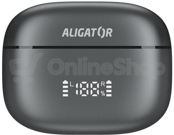 Bluetooth sluchátka ALIGATOR SUPER ANC+, černá