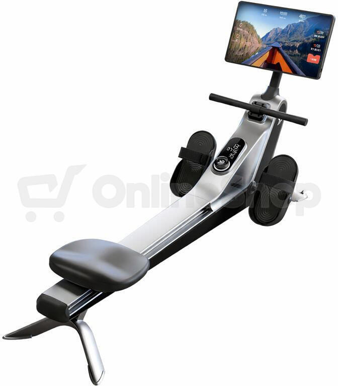 Veslovací trenažer se speciálním "Gravity systém", bluetooth a dotykovou obrazovkou 40 cm