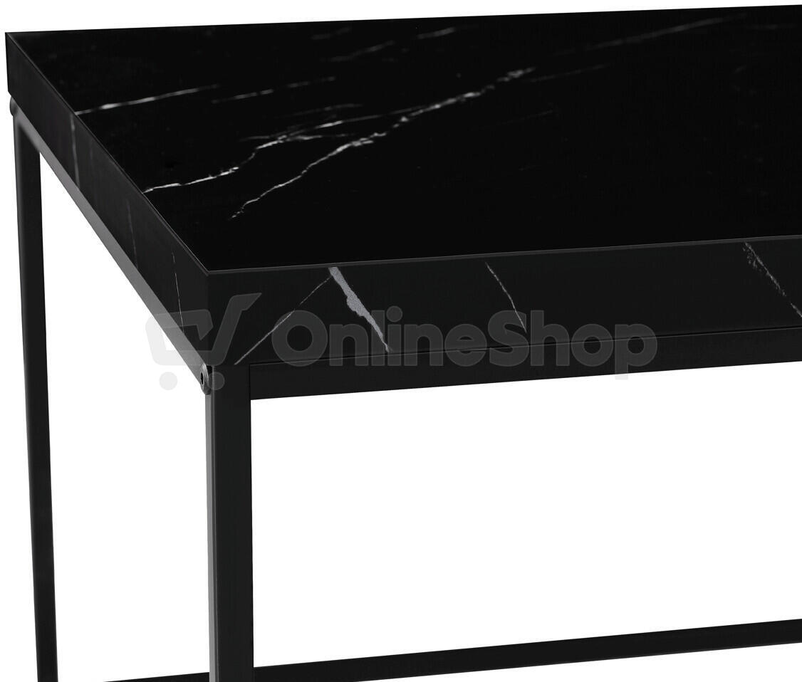 Konferenční stolek 110x60x45cm, mdf, mramor, CT-V2011 BK Autronic, Černá