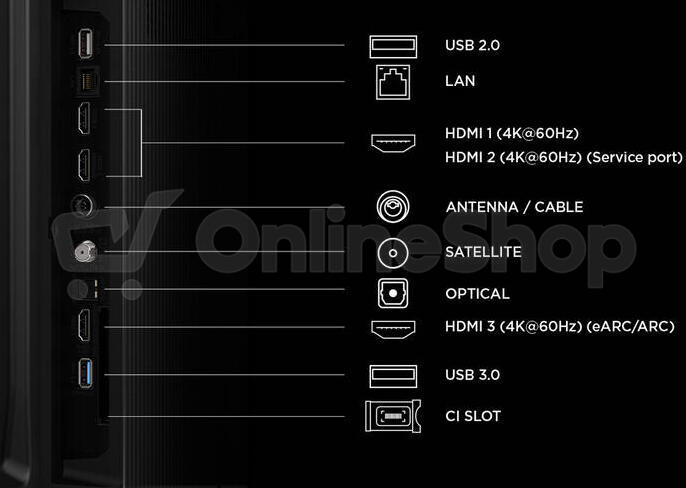LED televize TCL 75P6L