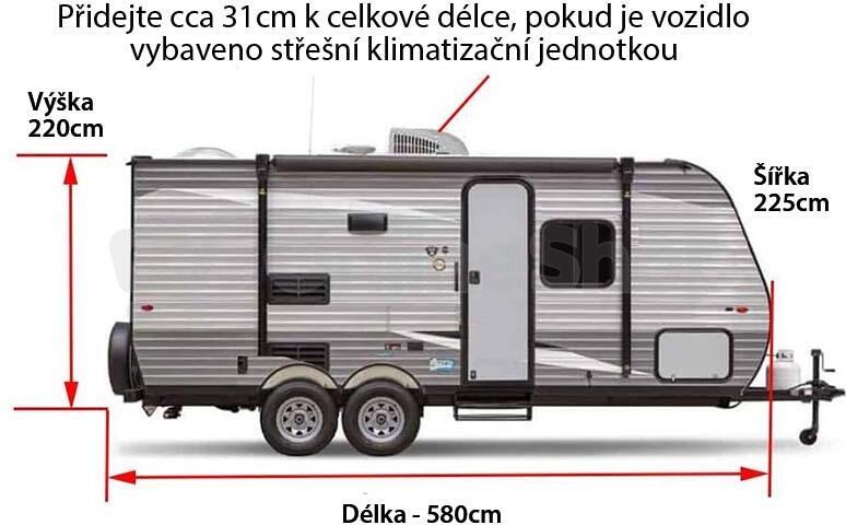 Cappa Plachta na karavan ERNESTO (Velikost: 520x225x220)