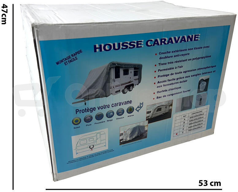 Cappa Plachta na karavan ERNESTO (Velikost: 520x225x220)