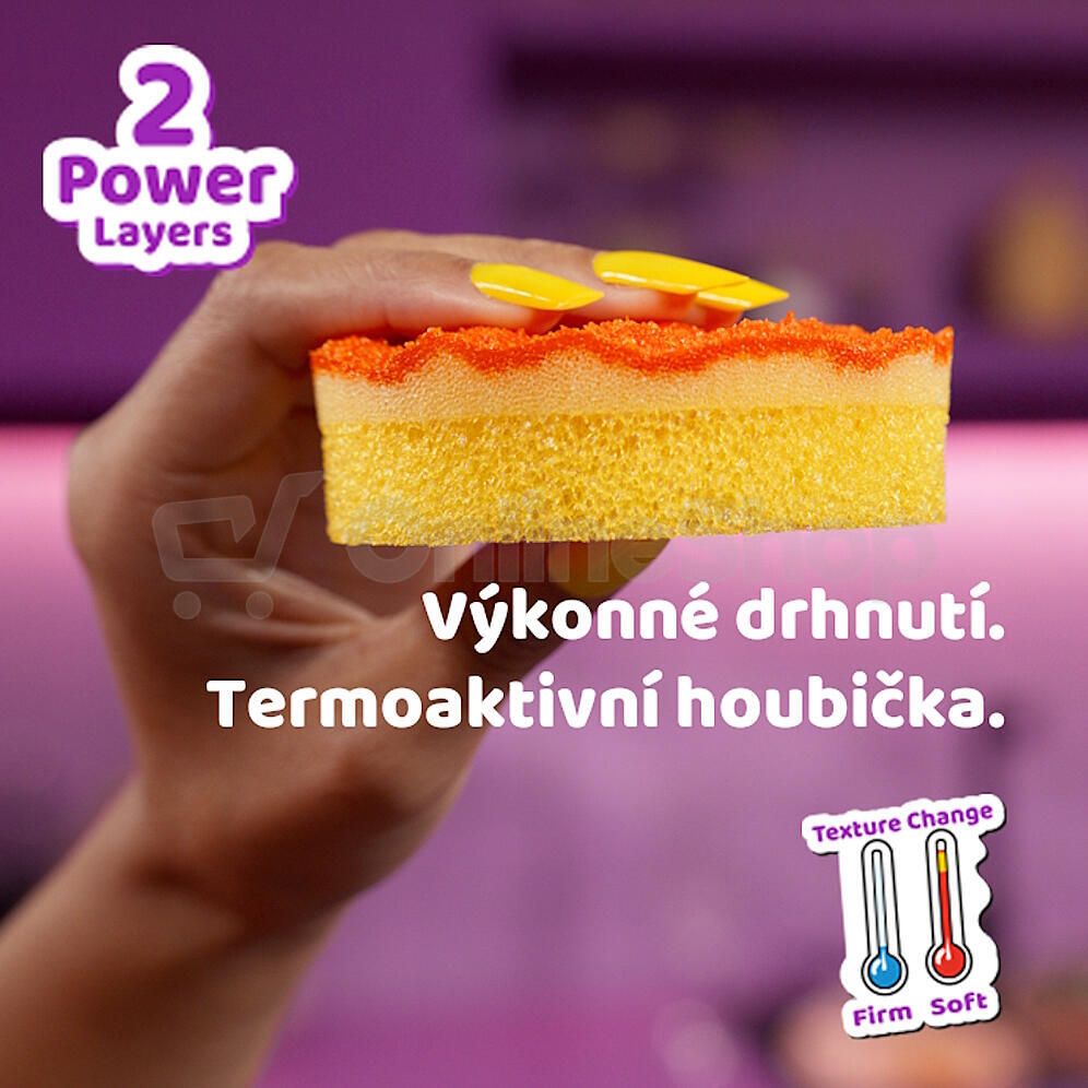 Houbička Vileda Punch orange, 1ks