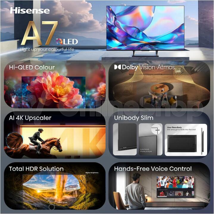 QLED Smart TV Hisense 65A7S