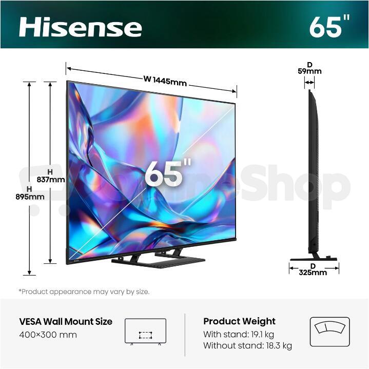 QLED Smart TV Hisense 65A7S