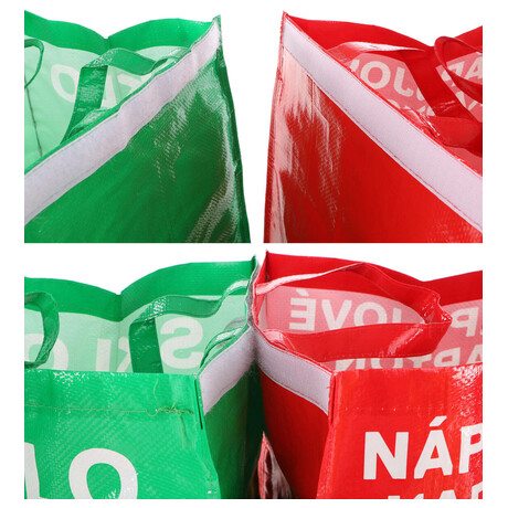 Tašky na tříděný odpad SORT EASY 3 BASIC DE, 30x30x40 cm, 3 x 36 l, 3 ks SIXTOL