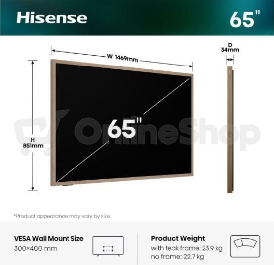 Canvas 4K TV Hisense 65S7S