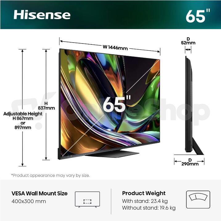RGB Mini LED TV Hisense 65UR8S