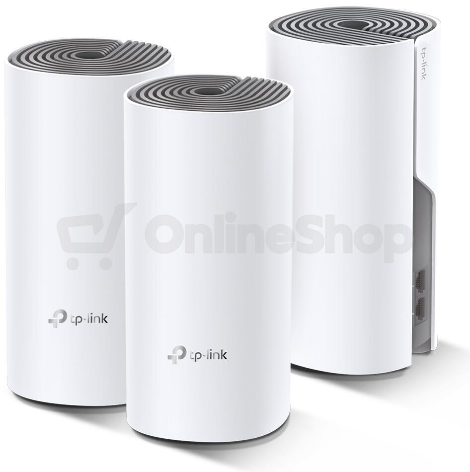 TP-Link AC1200 Whole-home Mesh WiFi System Deco E4(3-pack), 2x10/100 RJ45