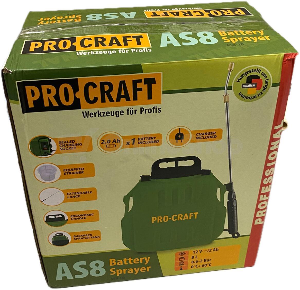 Aku postřikovač Procraft AS8 | Skutečná fotografie prodávaného kusu | Skutečná fotografie prodávaného kusu