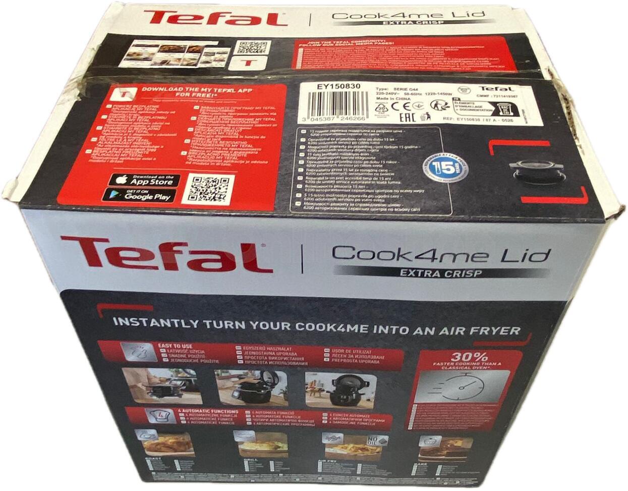 Multifunkční hrnec Tefal EXTRA CRISP LID EY150830 černý | Skutečná fotografie prodávaného kusu | Skutečná fotografie prodávaného kusu | Skutečná fotografie prodávaného kusu