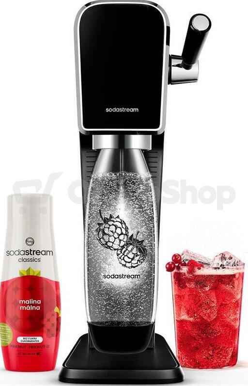 Výrobník sody SodaStream ART Black Malina Zero Mpack
