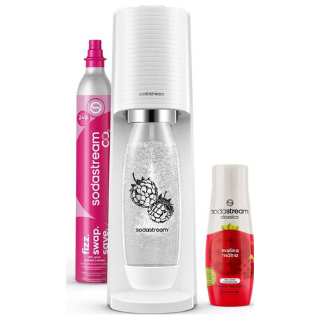 SodaStream TERRA White Malina Zero Mpack (foto 1)