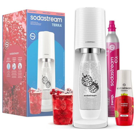 SodaStream TERRA White Malina Zero Mpack (foto 3)