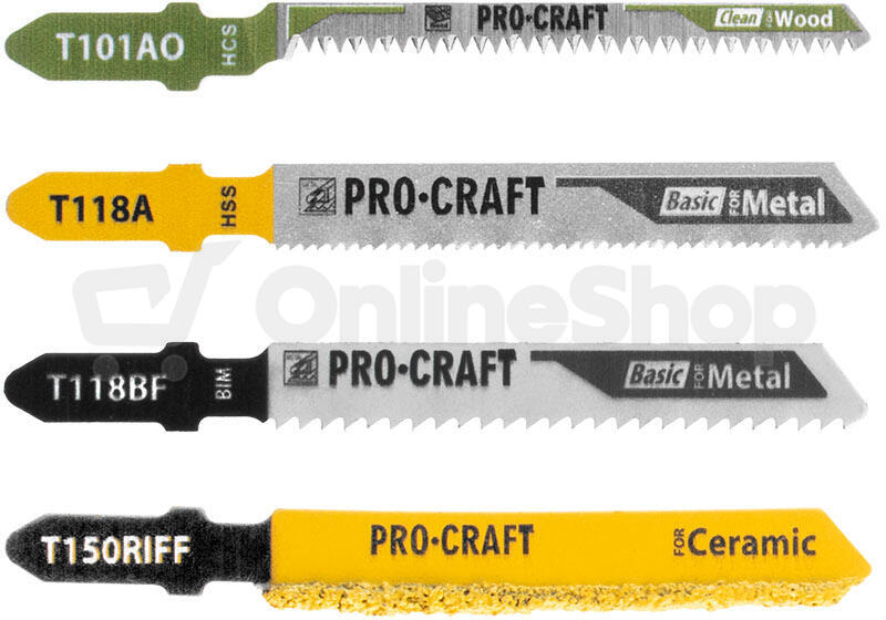 Sada pilových listů do přímočaré pily Procraft JB10 / JB10