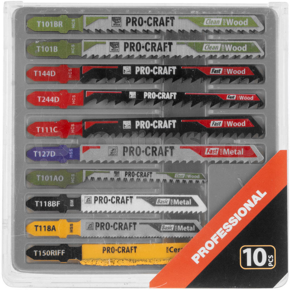 Sada pilových listů do přímočaré pily Procraft JB10 / JB10