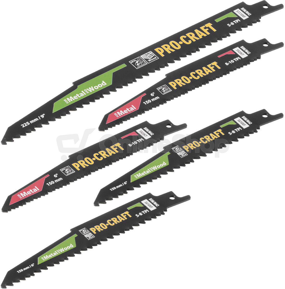 Sada pilových plátků do pily ocasky Procraft SB5 / SB5