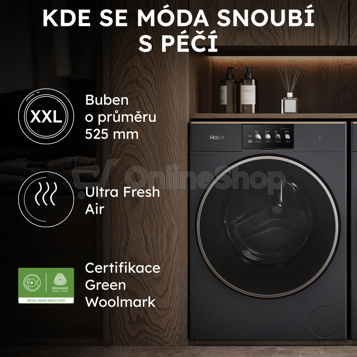 Pračka Haier HW100BD14L8GNU1S COUTURE CARE COLLECTION 11