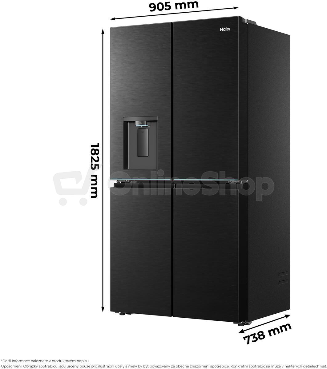 Chladnička Haier HCR79F18CHMB CUBE HORIZON COLLECTION | Skutečná fotografie prodávaného kusu | Skutečná fotografie prodávaného kusu | Skutečná fotografie prodávaného kusu