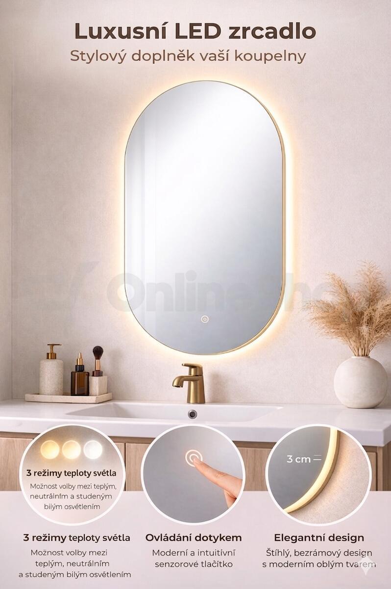 LED Zrcadlo House 5 OVELIA