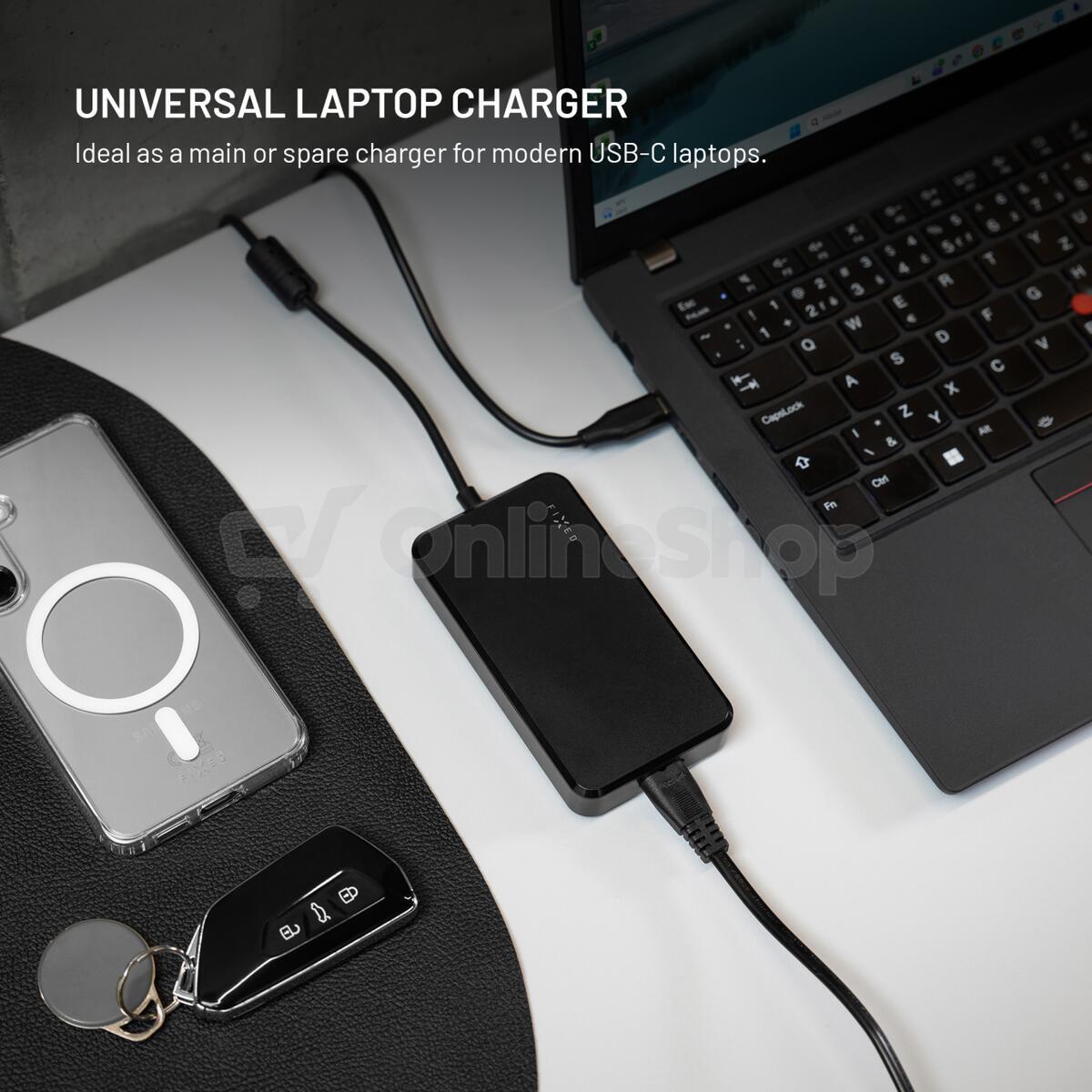 FIXED nabíjecí GaN adapt.FIXCG100-PAD-BK