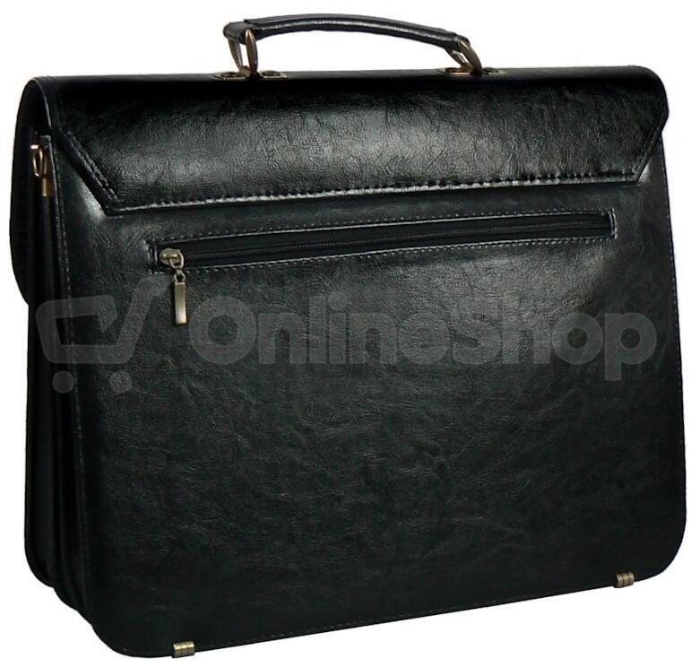 Aktovka REAbags 7416-TR - černá / nikl