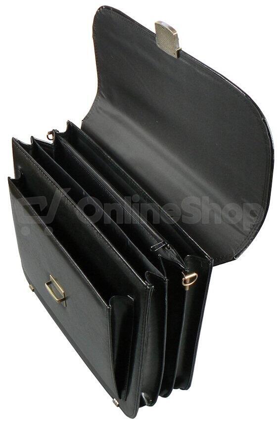 Aktovka REAbags 7416-TR - černá / nikl