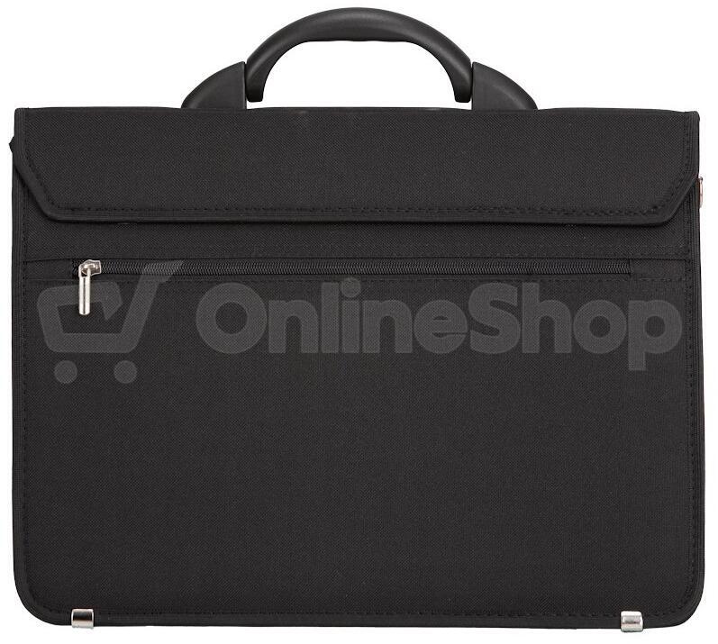 Aktovka REAbags 8001/1-T - černá / nikl