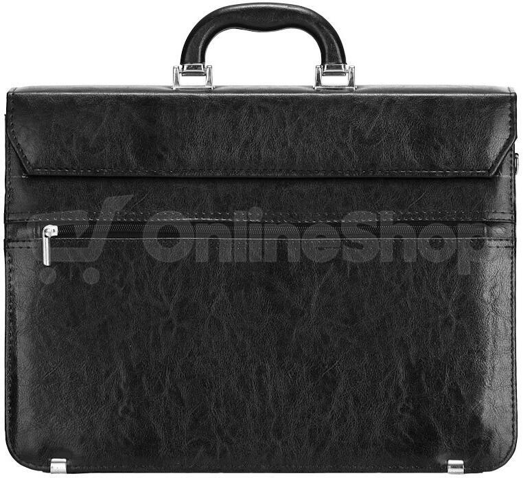 Aktovka REAbags 8001/2-TR - černá / nikl