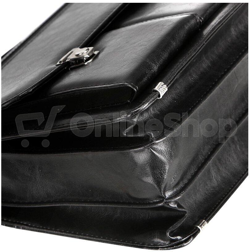 Aktovka REAbags 8001/2-TR - černá / nikl