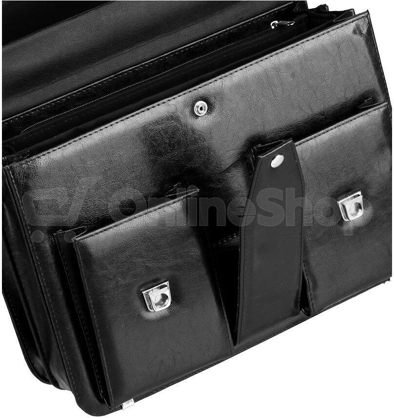 Aktovka REAbags 8001/2-TR - černá / nikl