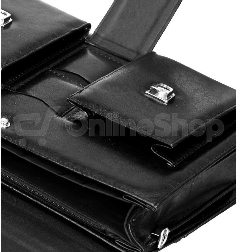 Aktovka REAbags 8001/2-TR - černá / nikl