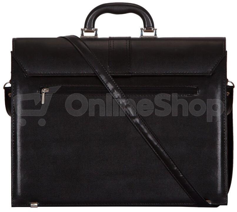 Aktovka REAbags 8003A - černá / nikl