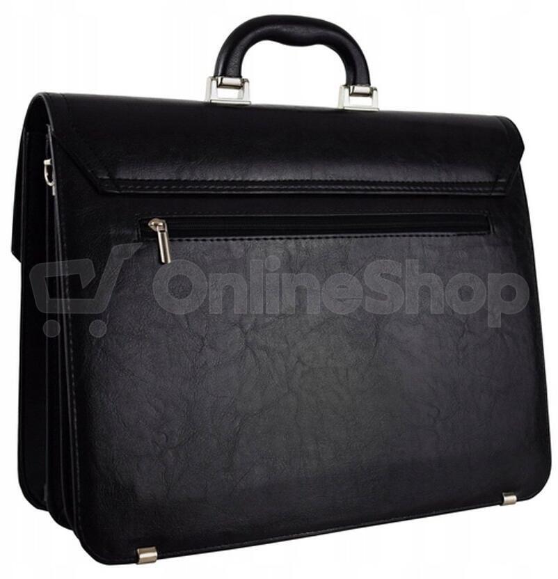Aktovka REAbags 7173-TR - černá / nikl