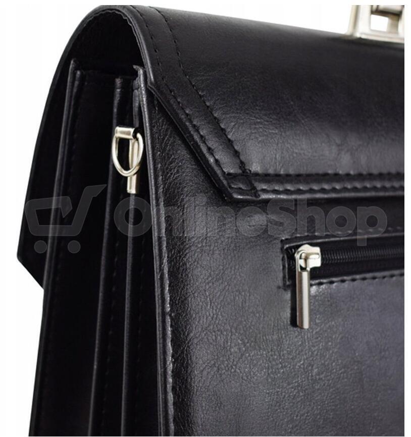 Aktovka REAbags 7173-TR - černá / nikl