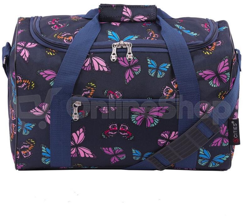 Kabinová taška CITIES 611 Butterfly - modrá