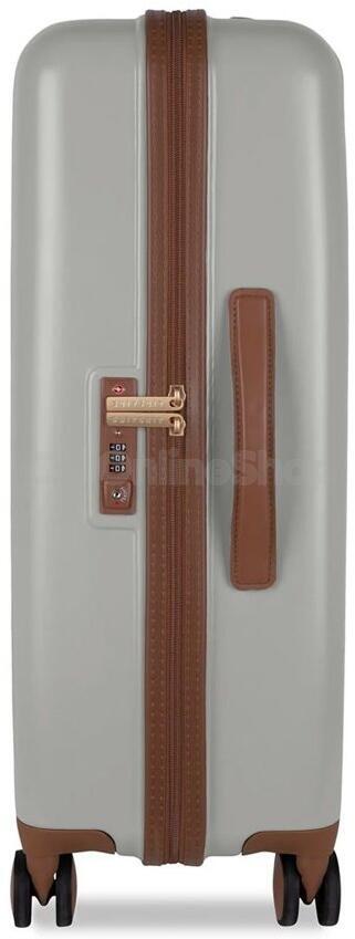 Plastový kufr SUITSUIT® Fab Seventies Limestone M - šedá