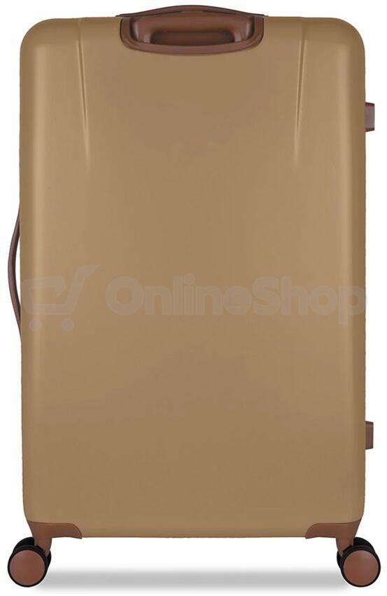 Plastový kufr SUITSUIT® Fab Seventies Cuban Sand L - hnědá
