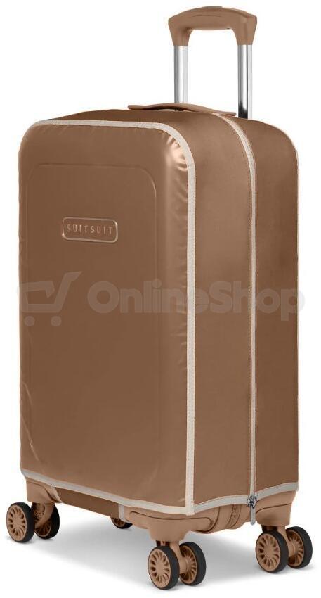 Obal na kufr SUITSUIT® Blossom Mocha Mousse vel. S - hnědá