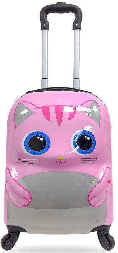 Dětský kufr TUCCI 3D Cutte Kitty - růžová