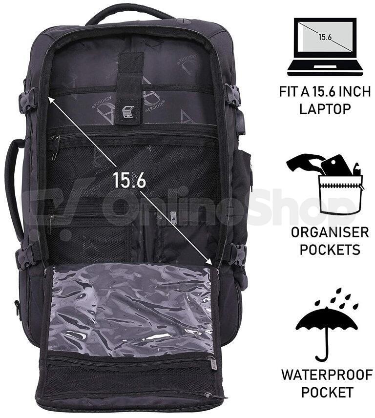 Batoh AEROLITE BPMAX01 - černá