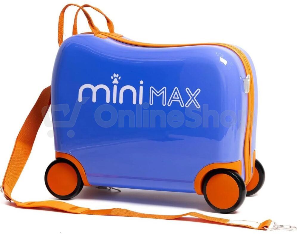 Dětský kufr AEROLITE MiniMax Ride-On - modrá