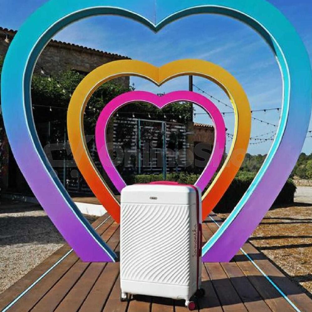Sada cestovních kufrů ROCK Love Island - bílá / modrá