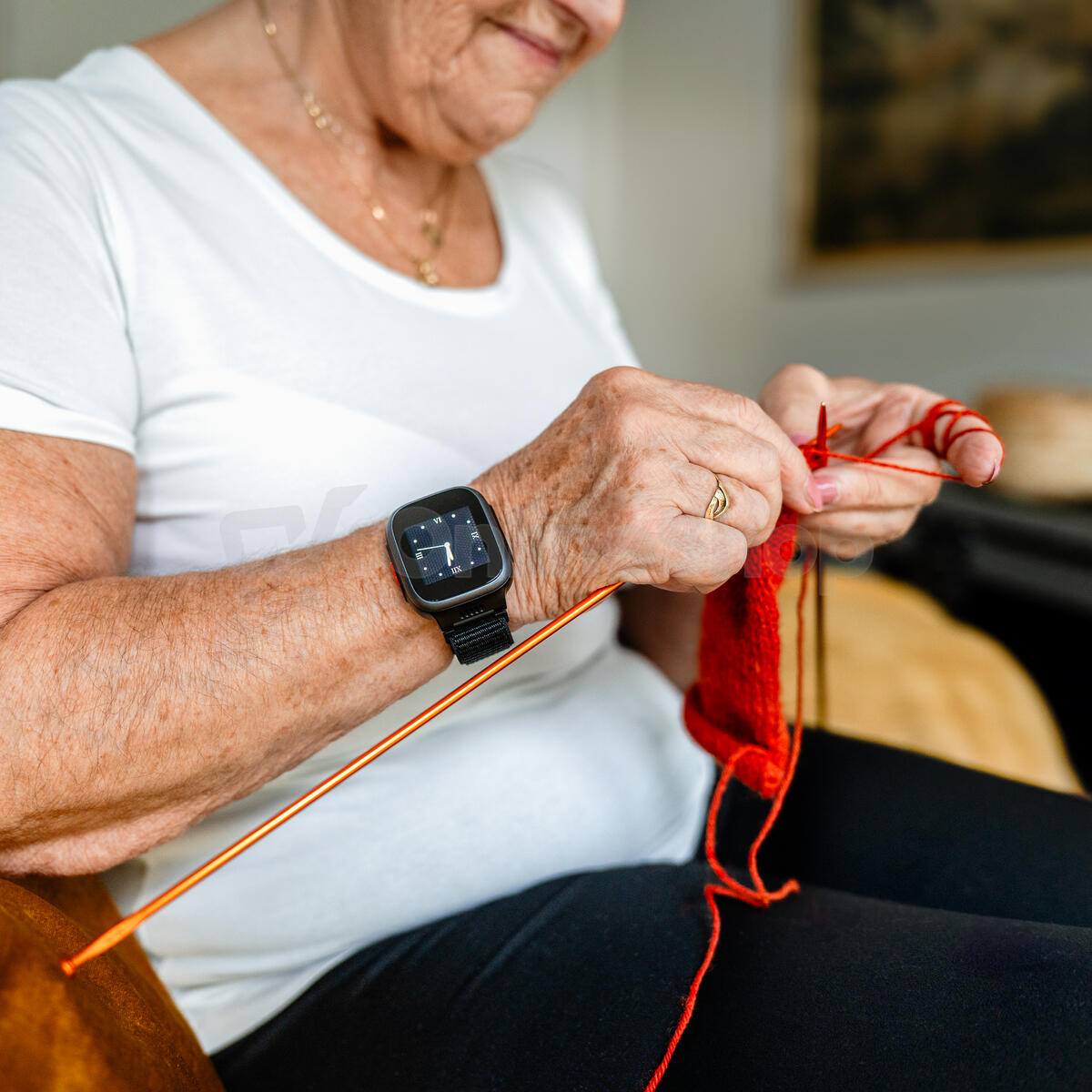 Chytré hodinky BML BMGDMSENWATBA SeniorWatch, černá