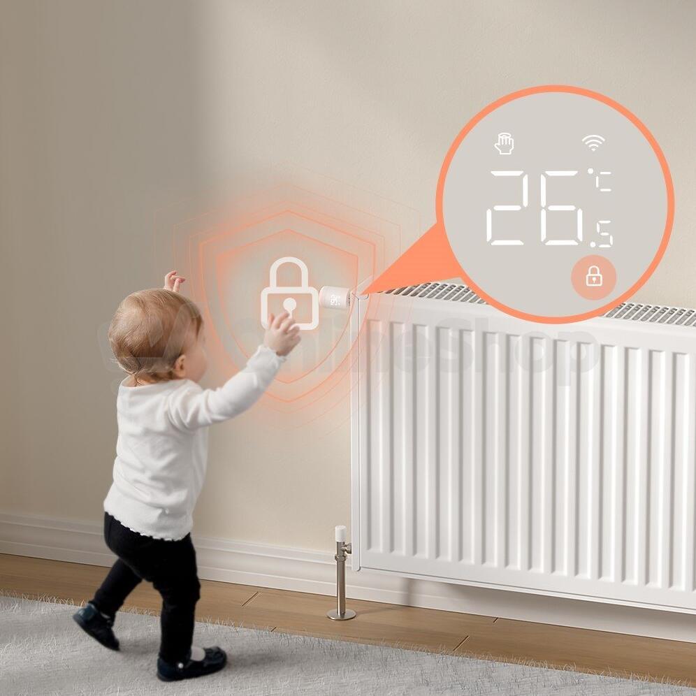 Smart termostatická hlavice Immax NEO, zigbee